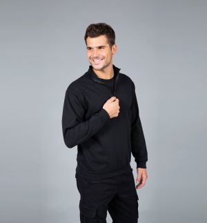 CHEMAGLIETTE! Felpa Da Lavoro Uomo Micro Pile Con Zip Intera E Collo Alto JRC Copenaghen
