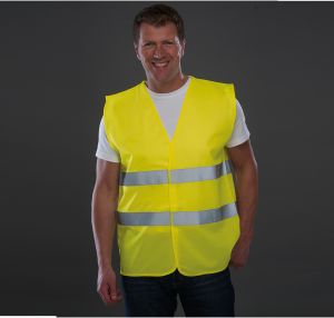 Uomo Hi Viz Vis Gilet Ad alta visibilità Gilet Sicurezza Workwear Jacket