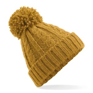 Cable Knit Melange Beanie