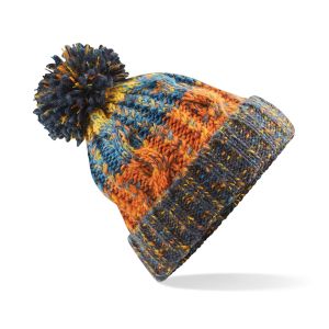 Corkscrew Pom Pom Beanie