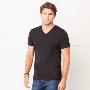 Unisex Jersey Short Sleeve V-Neck Tee