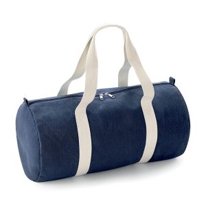 Denim Barrel Bag