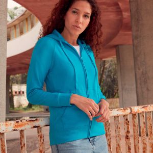 Ladies Lightweight Hooded Sweat Jacket