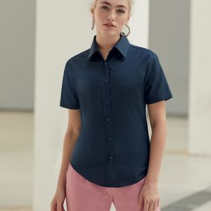 Ladies Oxford Shirt Short Sleeve