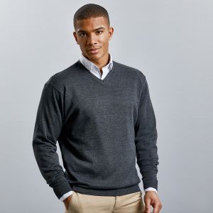 Men's V-Neck Knitted Pullover