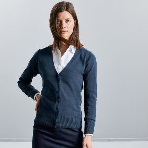 Ladies' V-Neck Knitted Cardigan