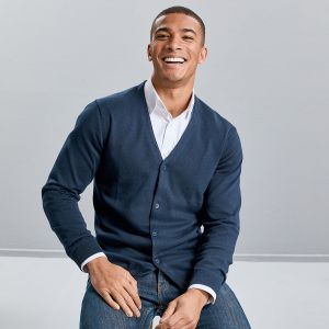 Men's V-Neck Knitted Cardigan