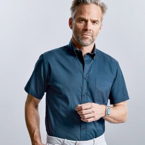 Men's Short Sleeve Classic Twill Shirt