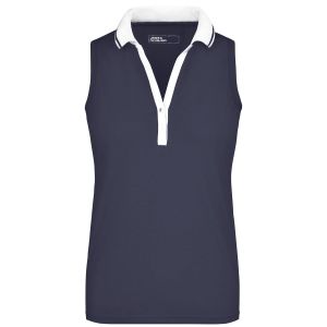 Ladies' Elastic Polo Sleeveless