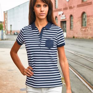 Ladies' Polo Striped