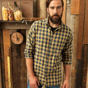 Men's LSL 'Mulligan' Check Cotton Bar Shirt