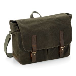 Heritage Waxed Canvas Messenger