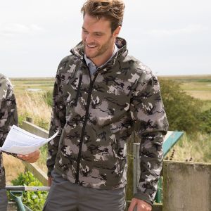 Camo TX Performance Hooded Softshell Jacket