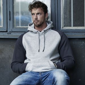 Two-Tone Hooded Sweatshirt