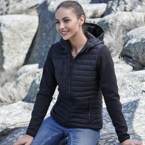 Ladies Hooded Crossover Jacket