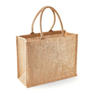 Shimmer Jute Shopper